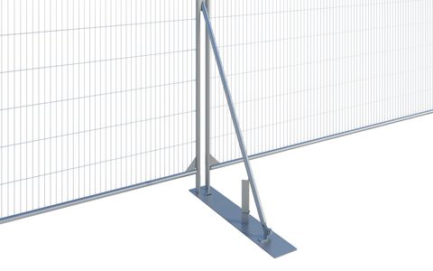 Fence Stabiliser c/w Large Plate - Euro